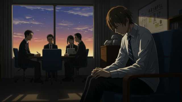 面接が夕方に…落ちる