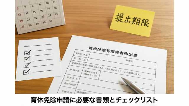 育休免除申請に必要な書類とチェックリスト
